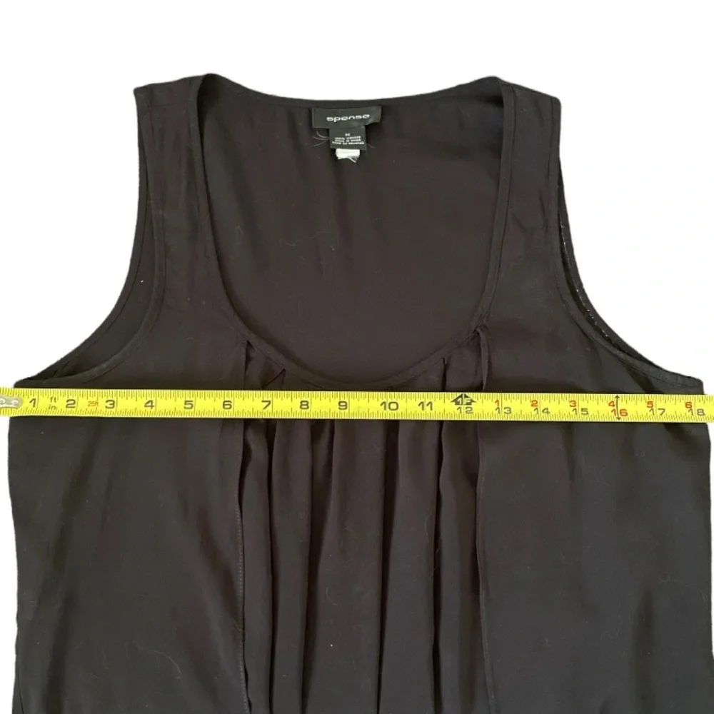 #9 Spence Sleeveless High Low Hanky Hem Flared Scoop Neck Tank - Picture 7 of 7
